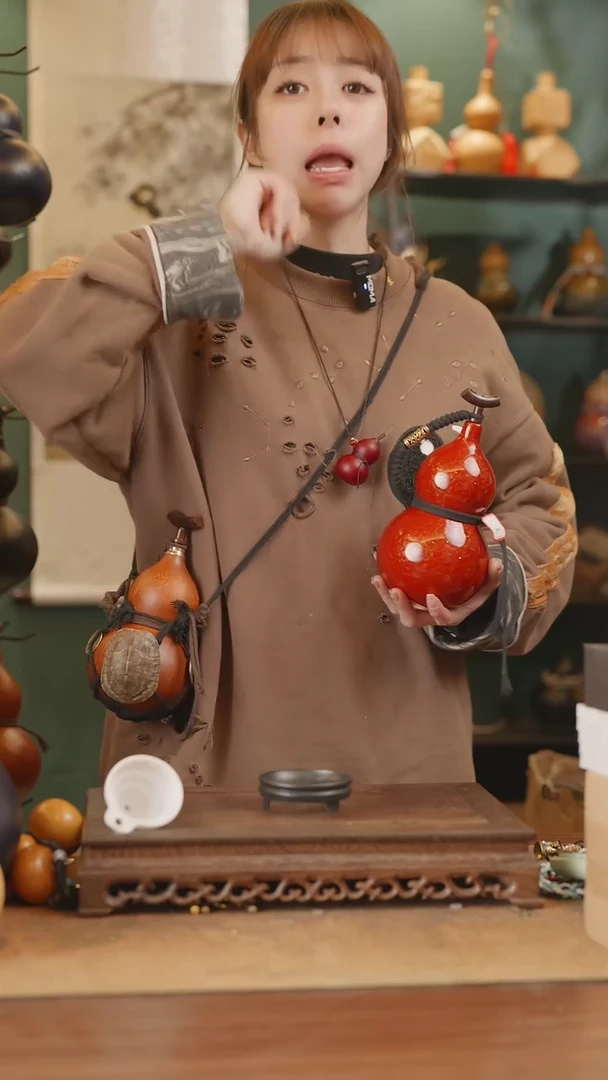 【闪购商品】237号精品天然大漆工艺防渗内胆酒葫芦~