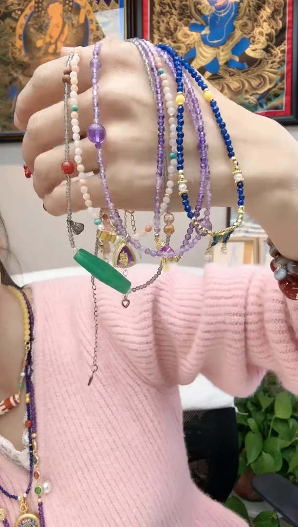 【闪购商品】水晶项链未镶嵌5件套