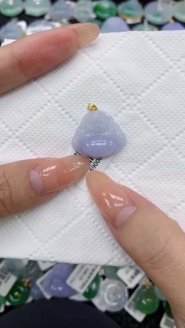 颈饰18K金镶嵌翡翠11111111111