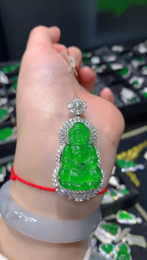 颈饰银S925镶嵌翡翠9一季