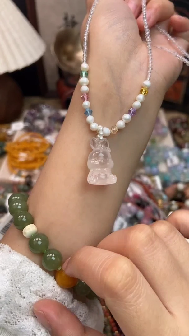 颈饰银S925镶嵌水晶123