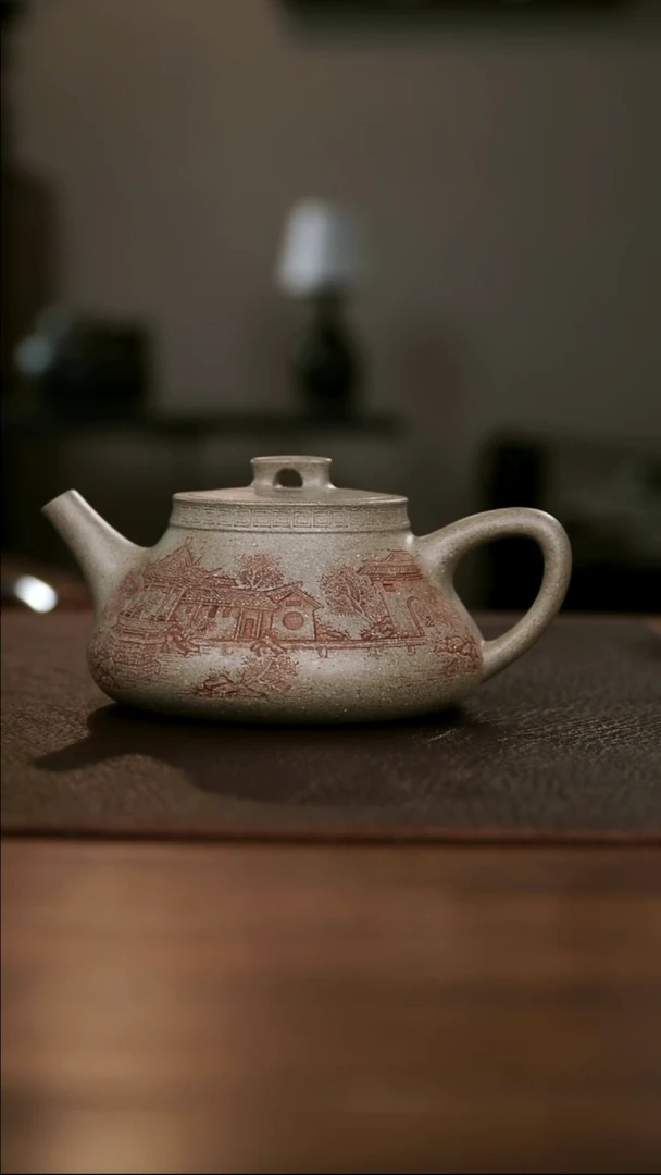 紫砂茶宠洛**迹岁月静好青段石瓢