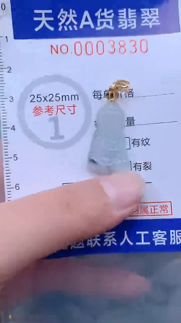 翡翠未镶嵌吊坠(不含链)1