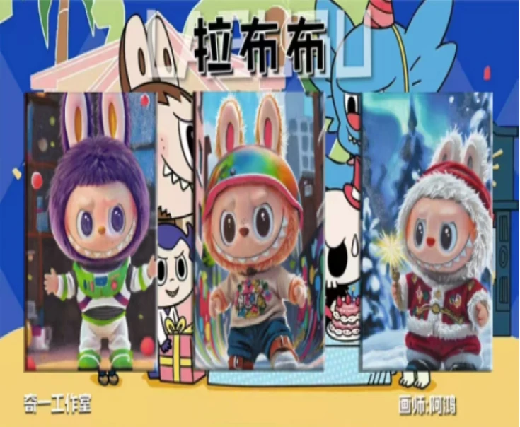 【平拆】奇一手绘工作室“拉布布王国”手绘卡系列