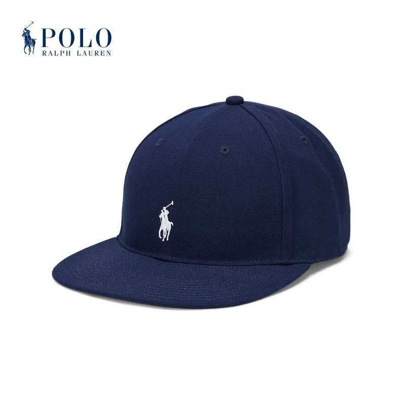 Ralph Lauren/拉夫劳伦男女同款 经典款斜纹布高顶棒球帽RL18526
