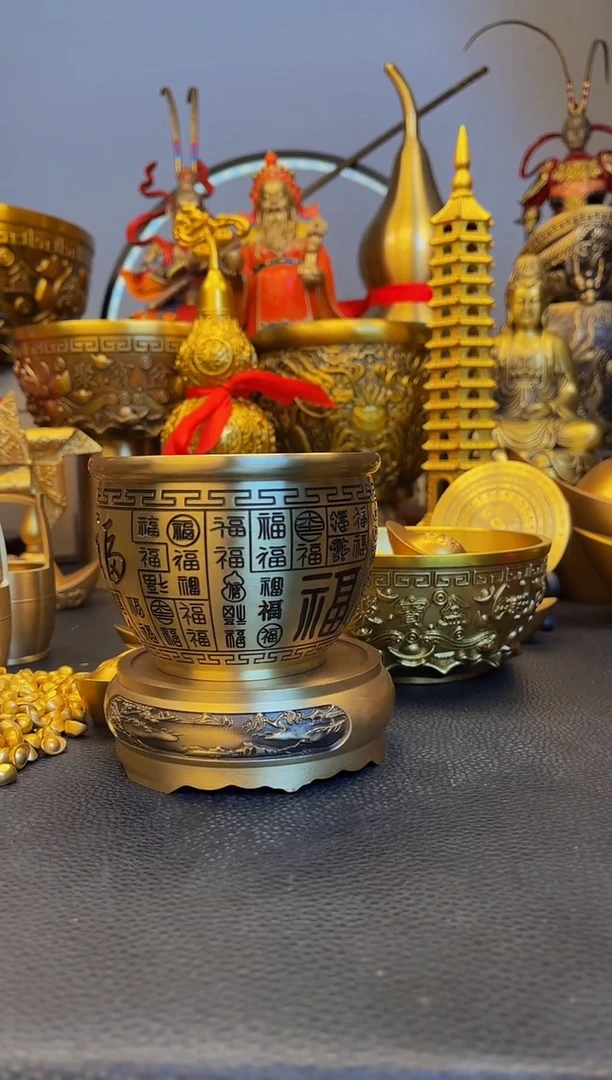 【闪购商品】黄铜百福缸39.9