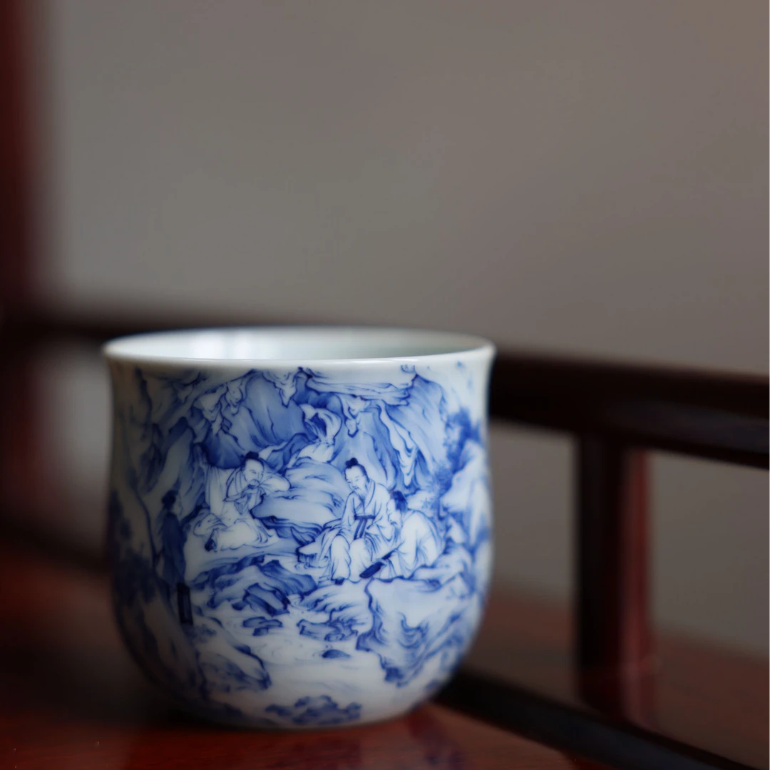 慢生堂桃源仙境图杯