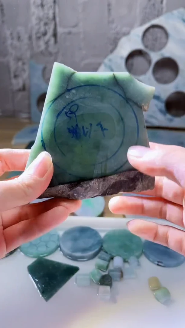 裸石翡翠天然翡翠A货石 南 229