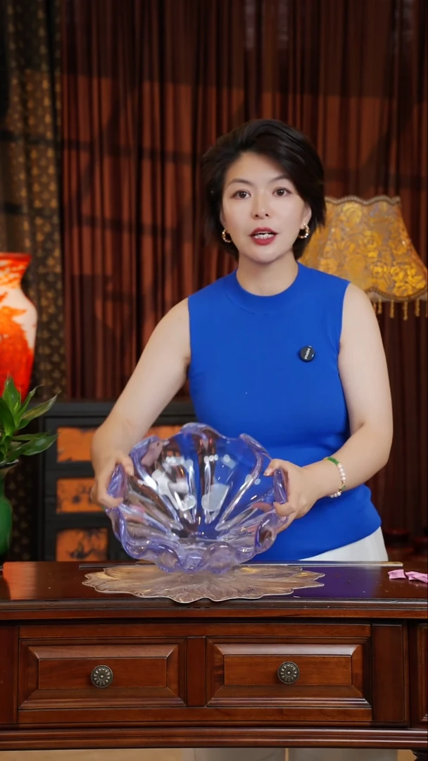 琉璃手工艺品紫韵--微瑕