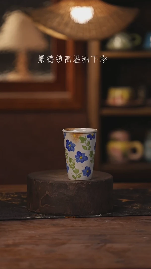 陶瓷景德镇高温釉下手绘陶瓷