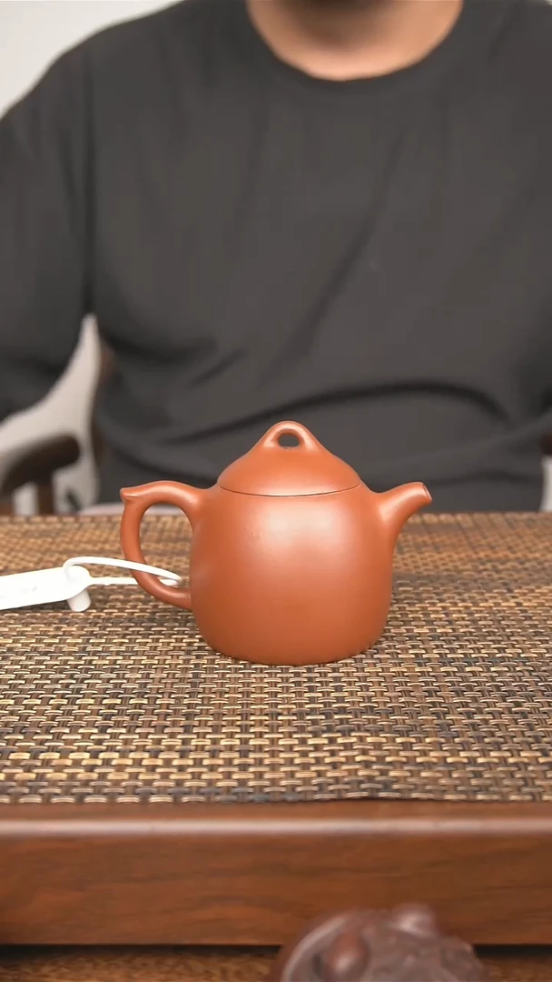 茶壶紫砂宜兴紫砂壶精工半手所见即所得紫泥秦权150cc
