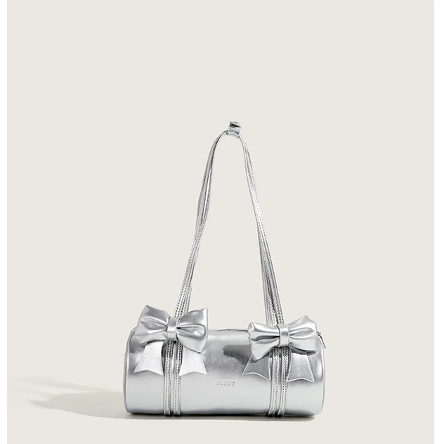 2025春夏新小众蝴蝶结包包女单肩腋下枕投包百搭甜美大容量手提包