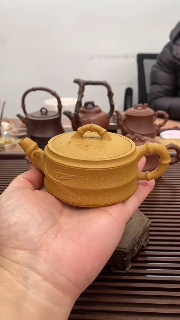 茶壶紫砂福利130毫升宽口竹段
