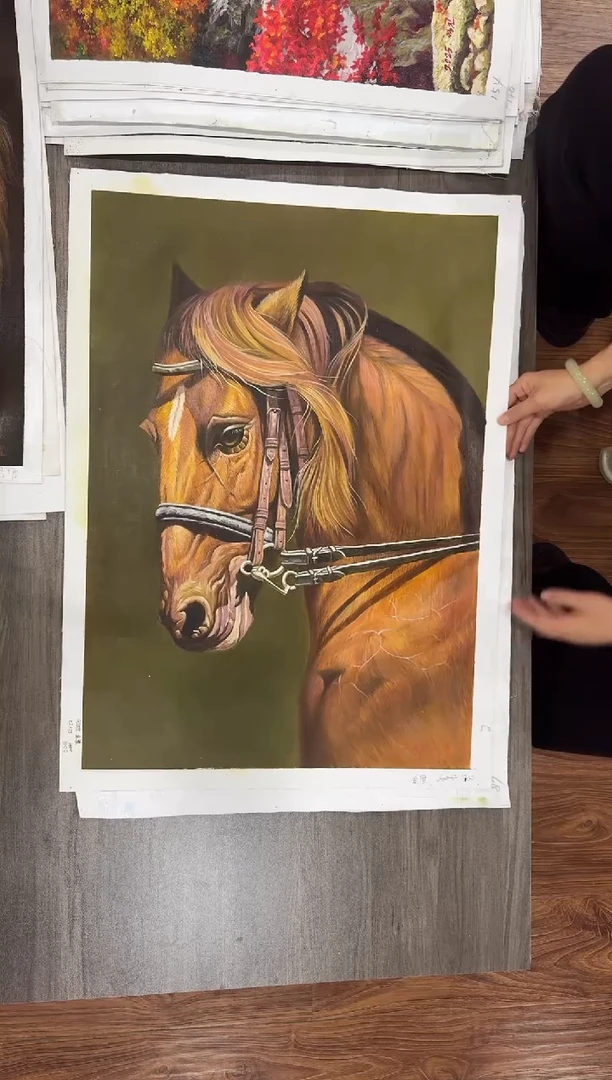 油画【53号】约50*70cm丨朝鲜原创纯手绘孤品油画丨顺丰包邮