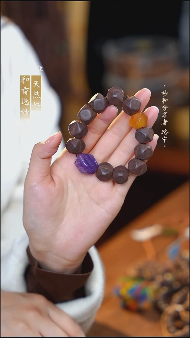 泥塑次第花开唐八棱单圈设计款手串1.6左右（12颗）