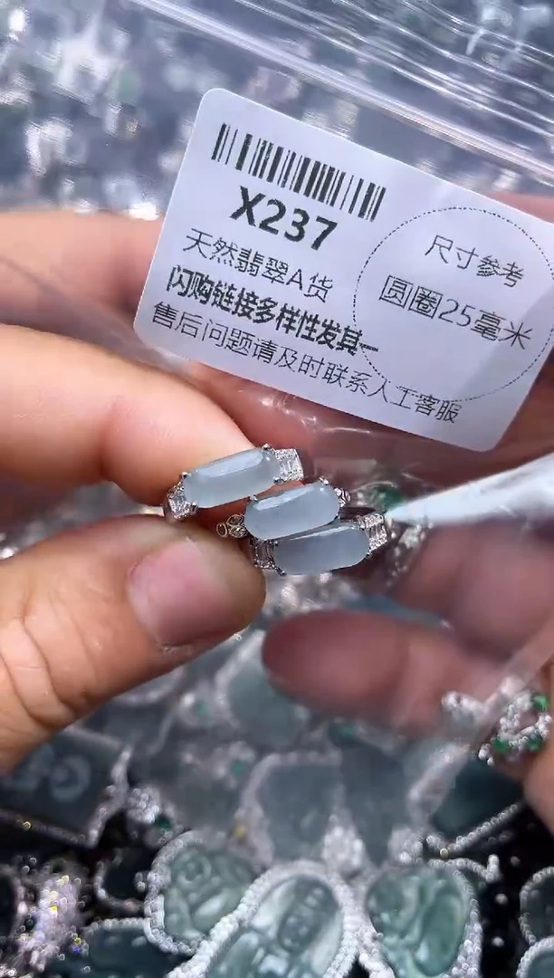 【闪购商品】翡翠颈饰未镶嵌X237戒指 多样性发其一