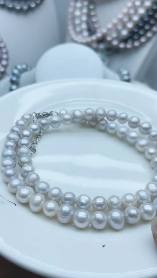 【闪购商品】淡水珍珠颈饰钛钢1