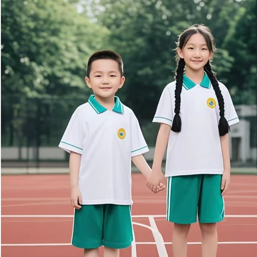 校服学生短袖T恤一小二小实验小学校服夏季中小学生服饰
