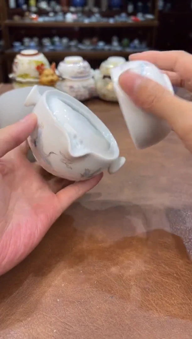 真的很便宜超好看会开片的旅行茶具