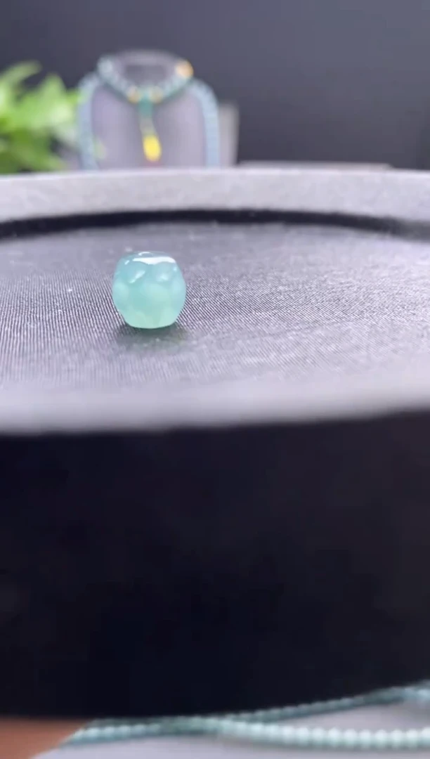 未镶嵌手链翡翠散珠卡9+mm左右无相珠