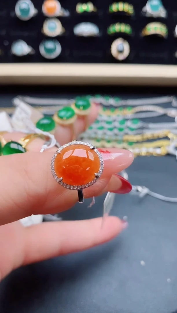 【闪购商品】翡翠戒指银S925镶嵌50805