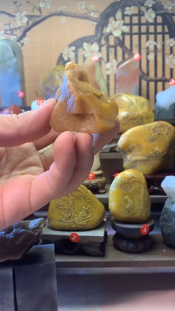 寿山石印石大*寿山石,田料溪蛋