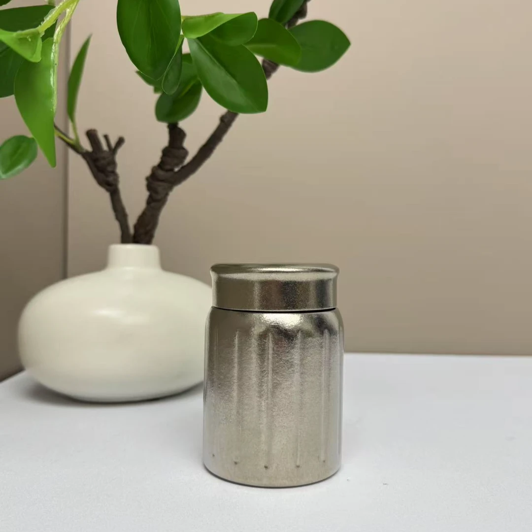 260ML 纯钛茶叶罐单层加厚抑菌保鲜茶叶罐