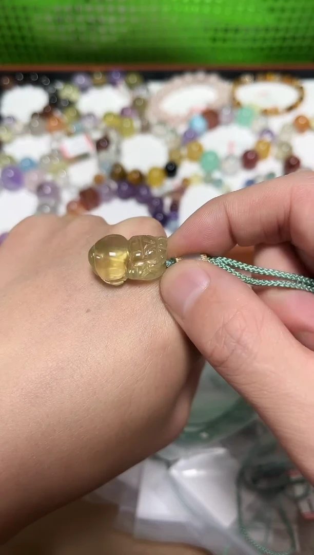 未镶嵌手链水晶21-22黄水晶貔貅项链