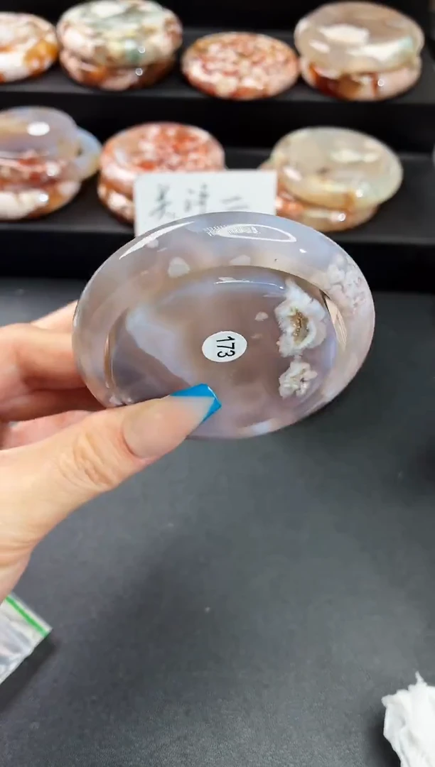 手镯玛瑙/玉髓未镶嵌石英质玉56圈55/56带(赠送镯心)