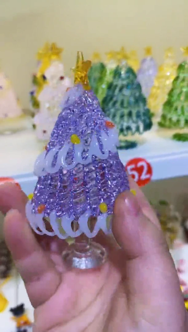 【闪购商品】琉璃手工艺品圣诞树