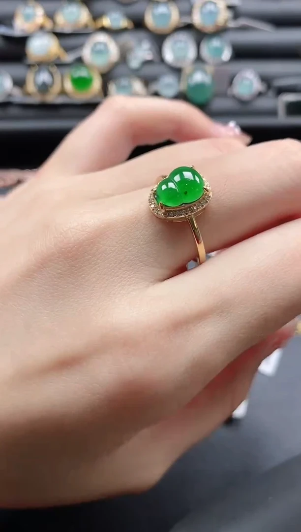 【闪购商品】翡翠戒指银S925镶嵌1111