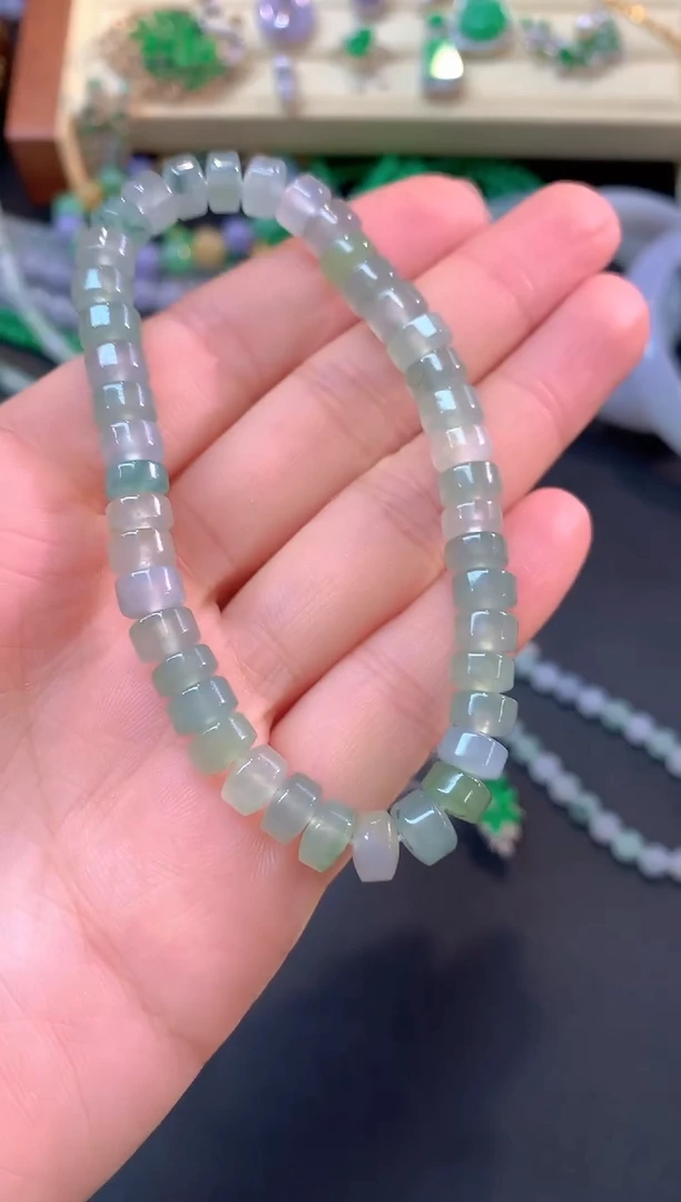 未镶嵌手串翡翠手串|1300+65