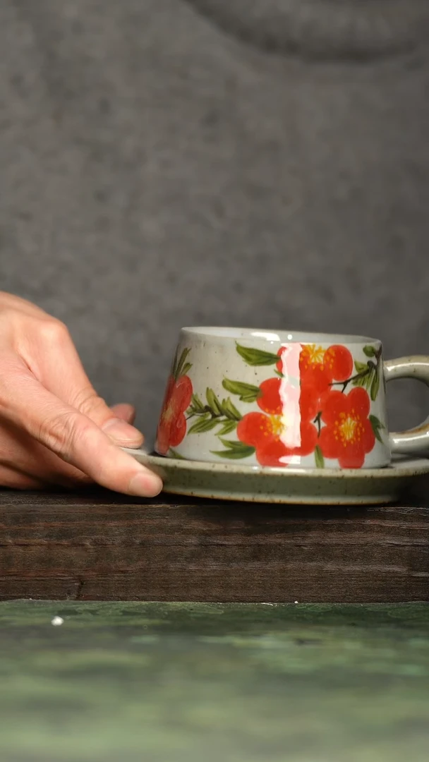 【闪购商品】杯青诗手工手绘瓷器