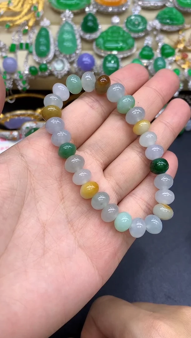 未镶嵌手串翡翠147-中国好珍宝