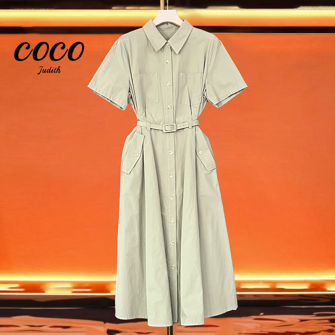 现货【RG707】2025新款时尚气质百搭减龄显瘦设计感女装连衣裙