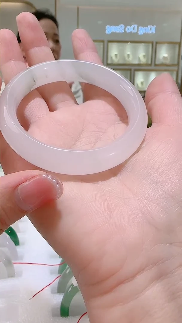 石英质玉（天山翠）手镯未镶嵌手镯58-59