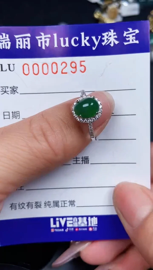 翡翠银S925镶嵌颈饰0295