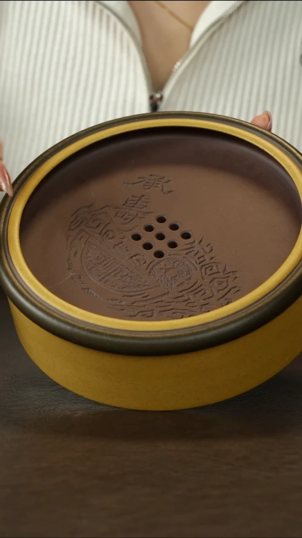 茶杯紫砂粉浆 壶承