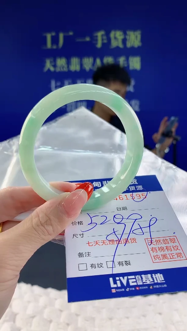 【闪购商品】翡翠手镯未镶嵌95天然A货翡翠