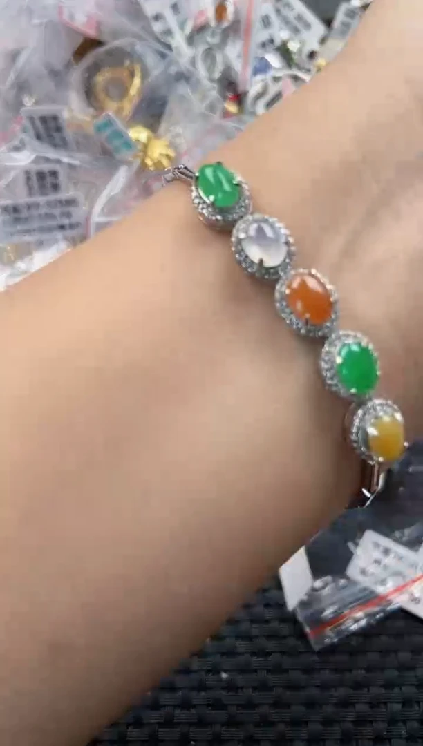 银S925镶嵌戒指翡翠1100000    7