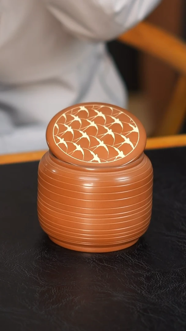 云水山涧建水紫陶 018 花生罐  复烧 醒茶罐