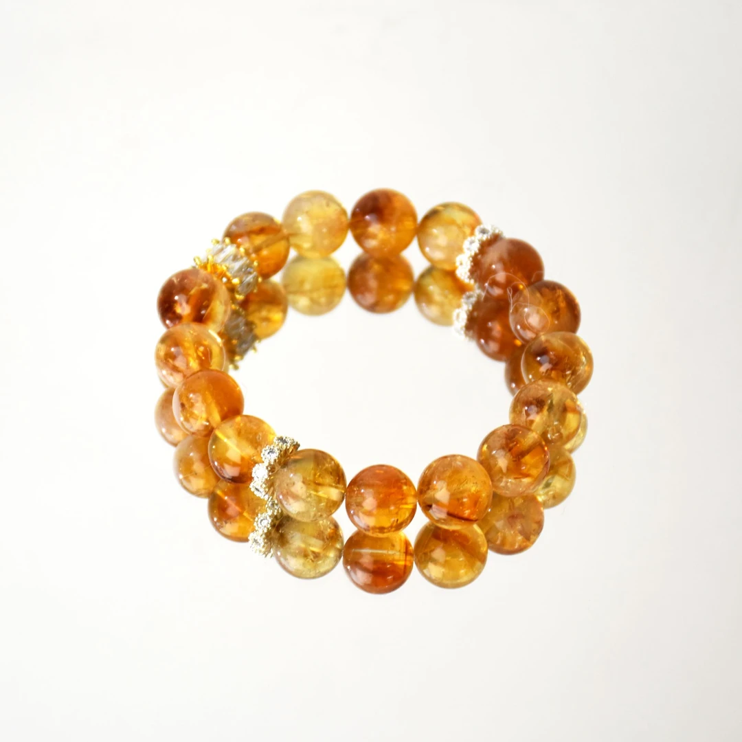 【小金库】天然黄塔晶手链11mm财富之门暴力吸正偏财男女同款