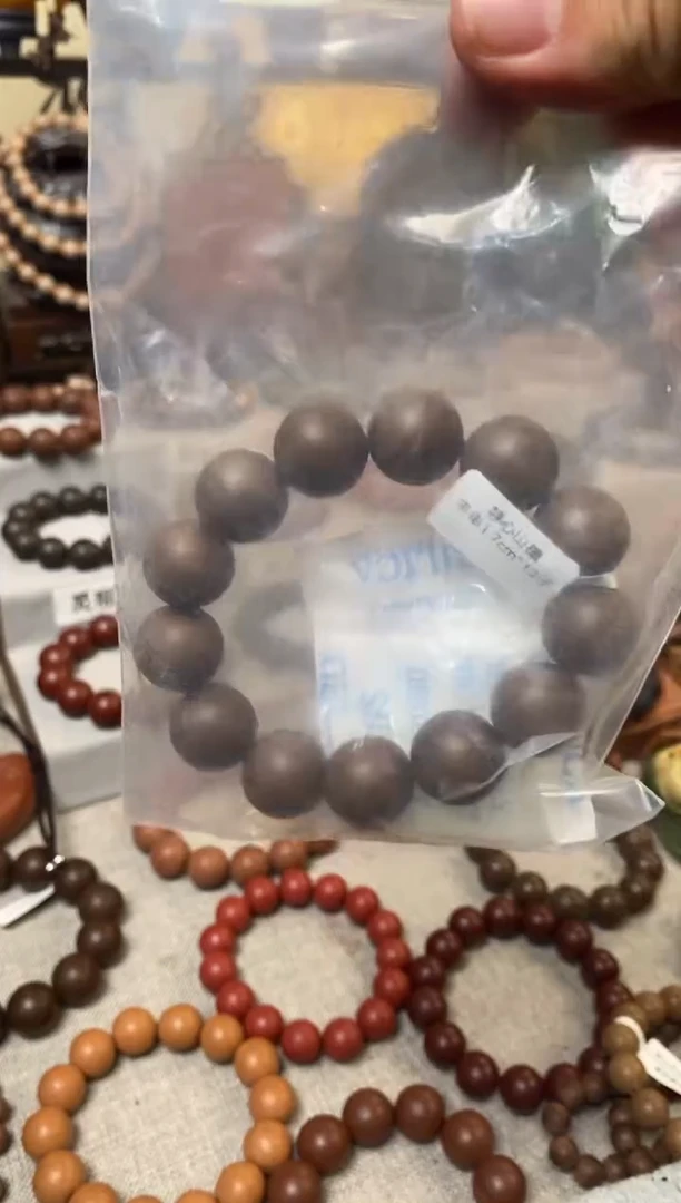 泥塑静心山檀香方手串1.7*13