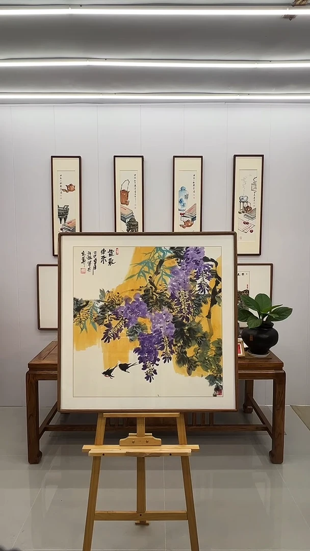 国画汪琼 80*80 紫气东来 新品