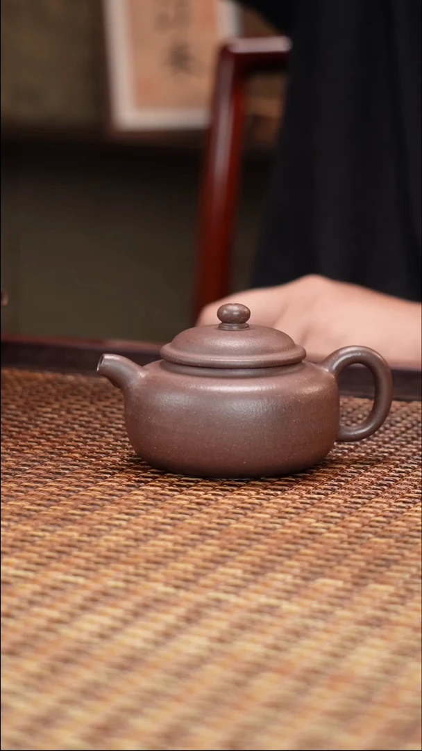 茶壶紫砂汀禾紫砂千玺紫泥《福缘》