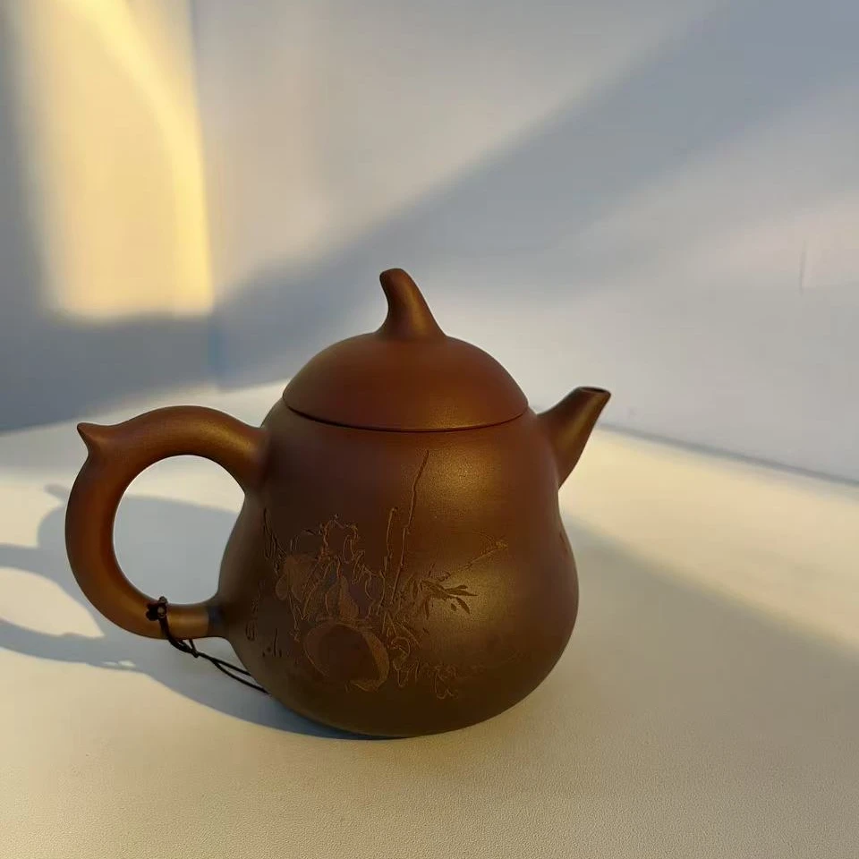 窑变葫芦款壶坭兴陶