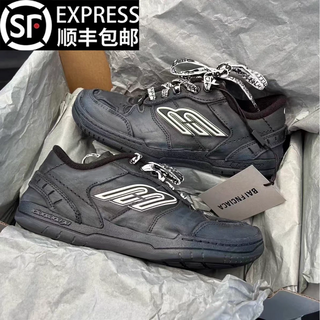 【香港kgmt&Clothes专柜正品】百搭做旧厚底脏脏板鞋