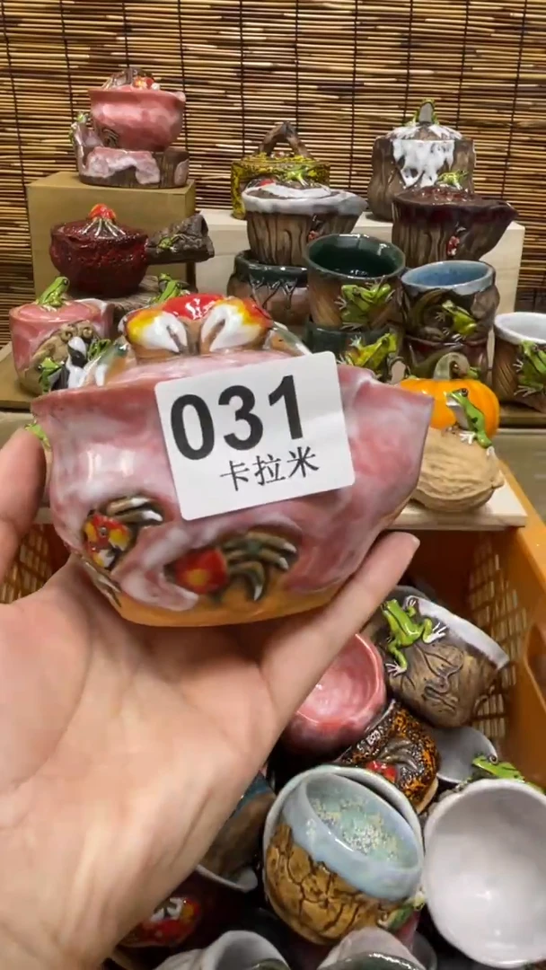 G**a031精美粗陶手工柴烧