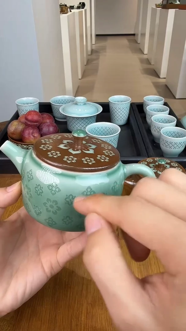 青瓷手工茶器包邮