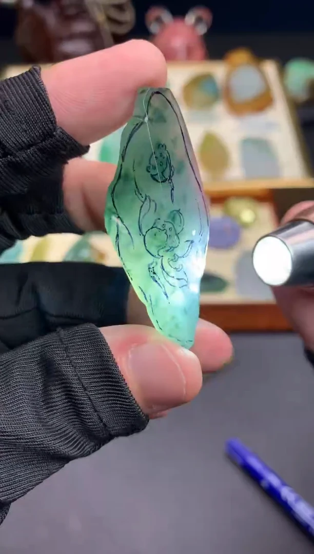未镶嵌定制翡翠天然翡翠裸石（包工）